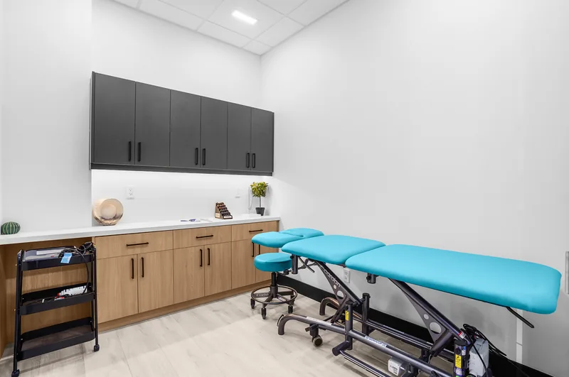 Treatment room at Interlink Physiotherapy Ancaster
